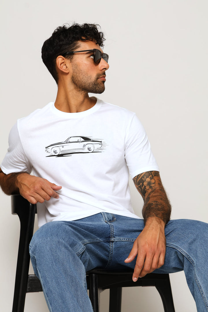Fairlane Speedster Tee - White