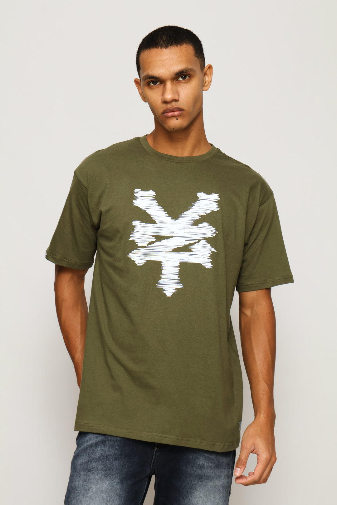 Scribble Tee - Fatigue
