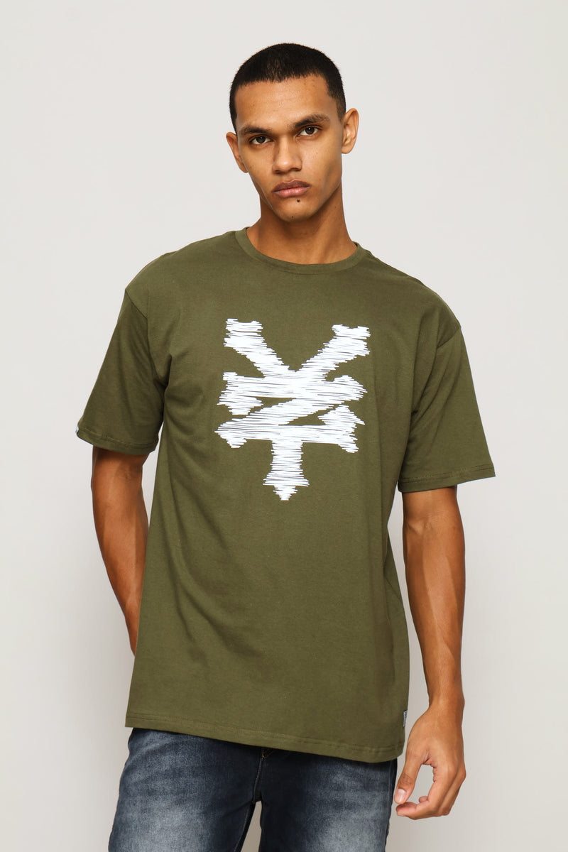 Scribble Tee - Fatigue