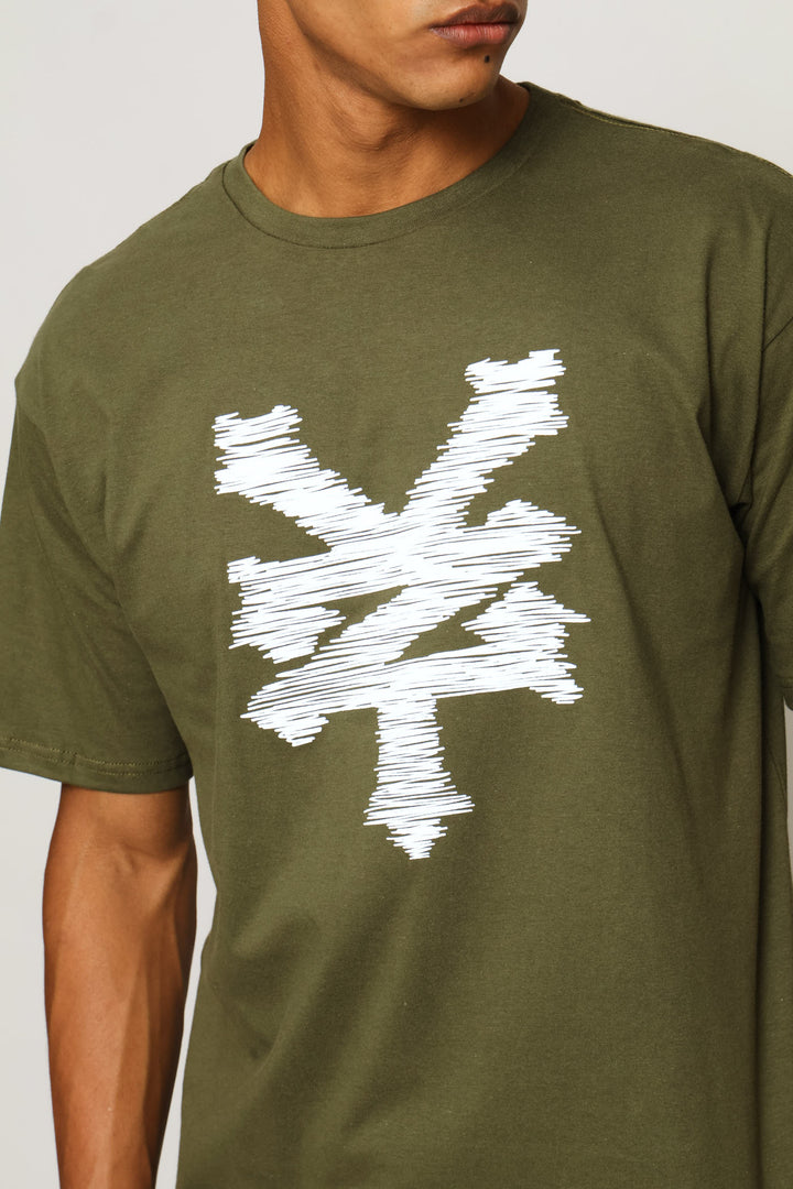Scribble Tee - Fatigue