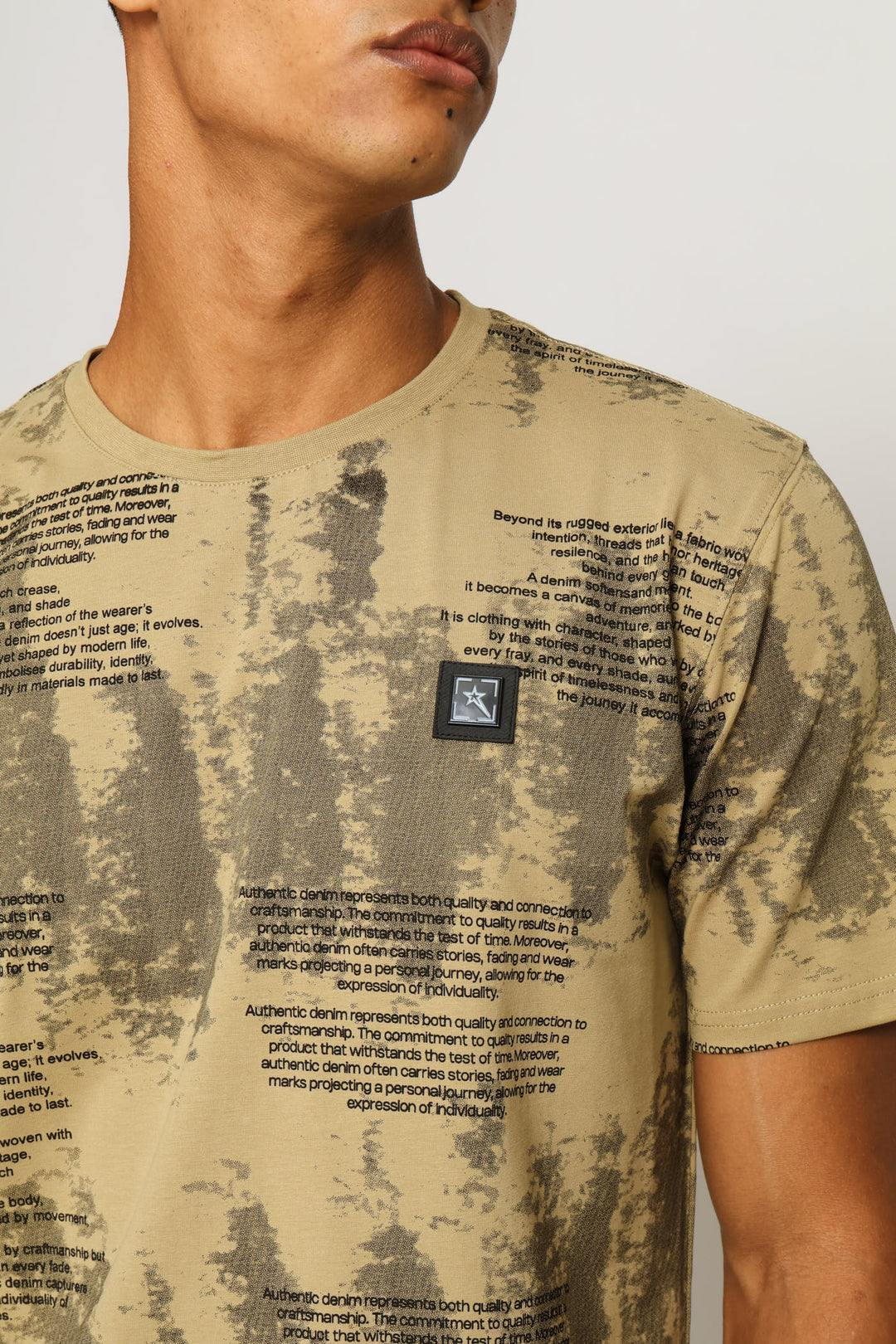 Sandler All Over Print Tee - Stone