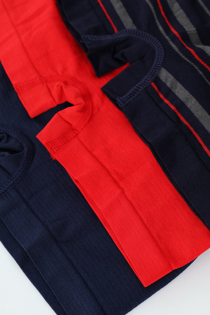 Pre-Boys Nautical Stripe Seamless Boxers - Red