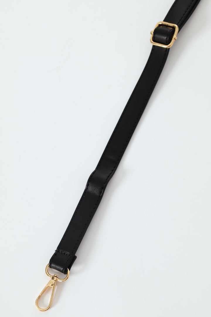 Hanging Metal Logo Tote Bag - Black/Grey