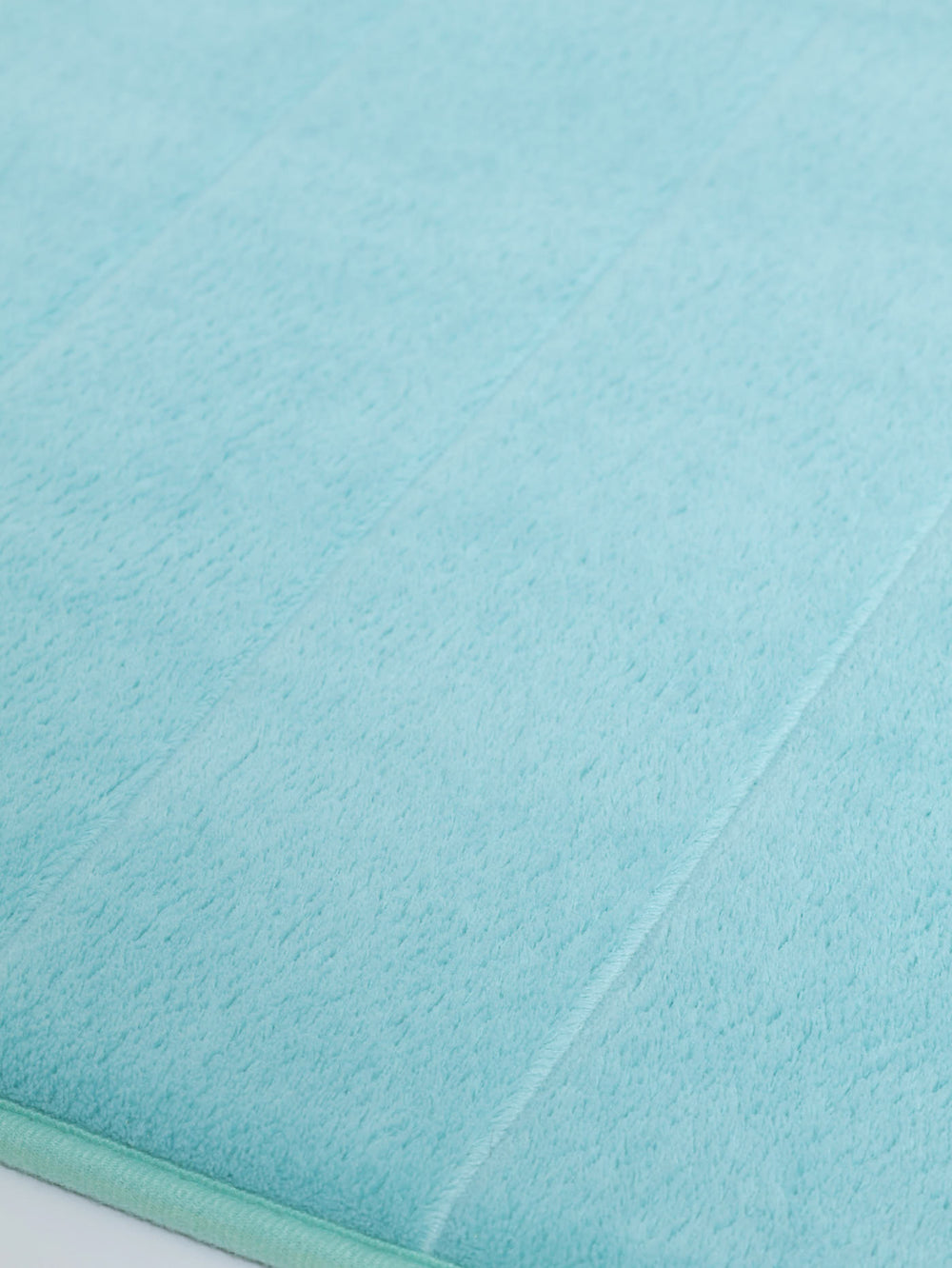 12mm Memory Foam Embossed Stripe Bath Mat Mint Edgars
