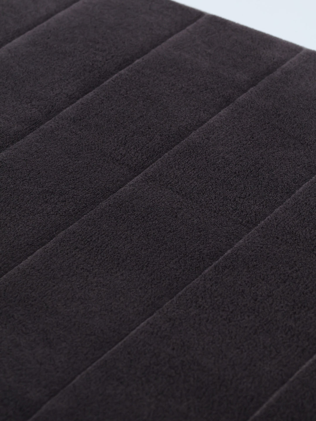 12mm Memory Foam Embossed Stripe Bath Mat - Charcoal