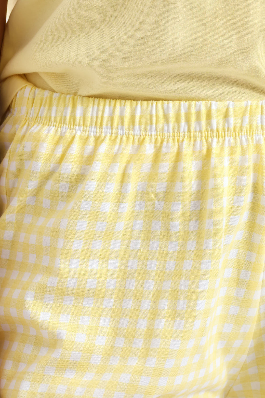 Crochet Daisy Knit Short Set - Yellow