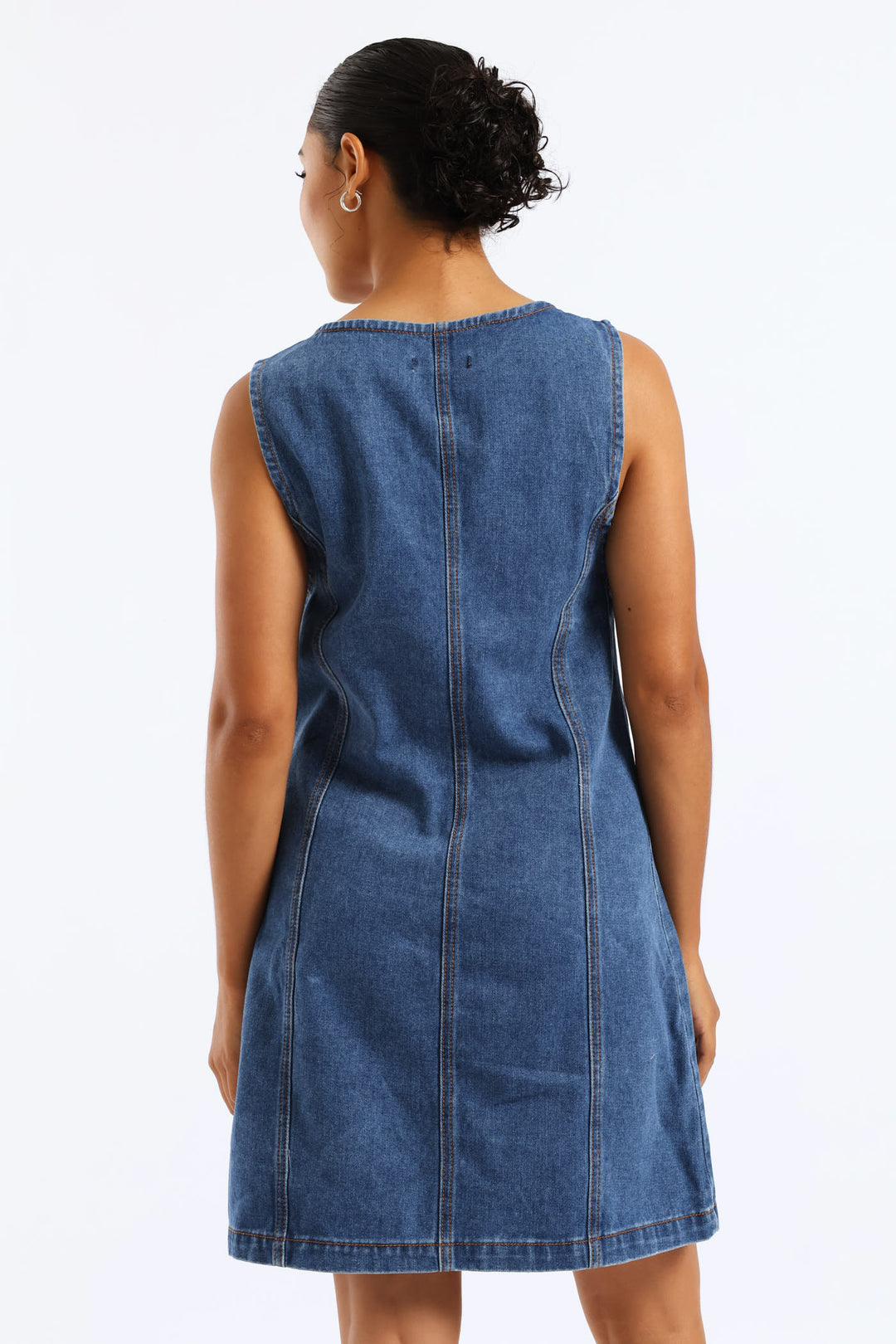 white christmas dresses Ladies Button Through Denim Mini Dress