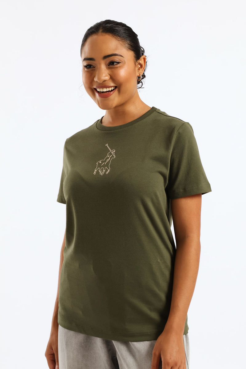 Cally Pony T-Shirt - Olive