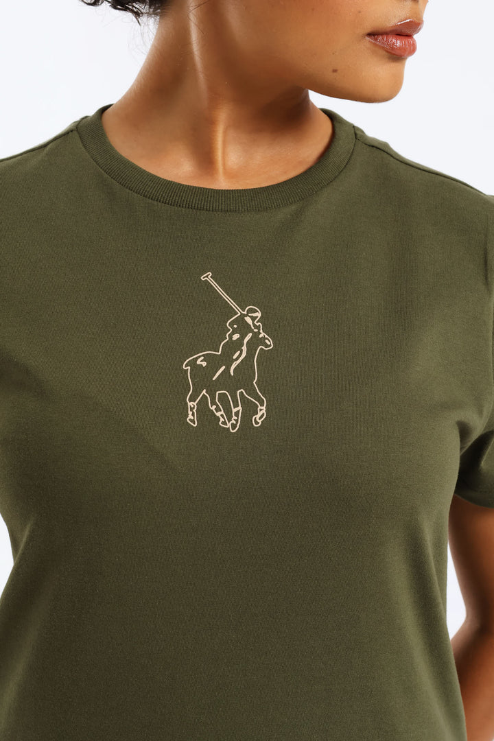 Cally Pony T-Shirt - Olive