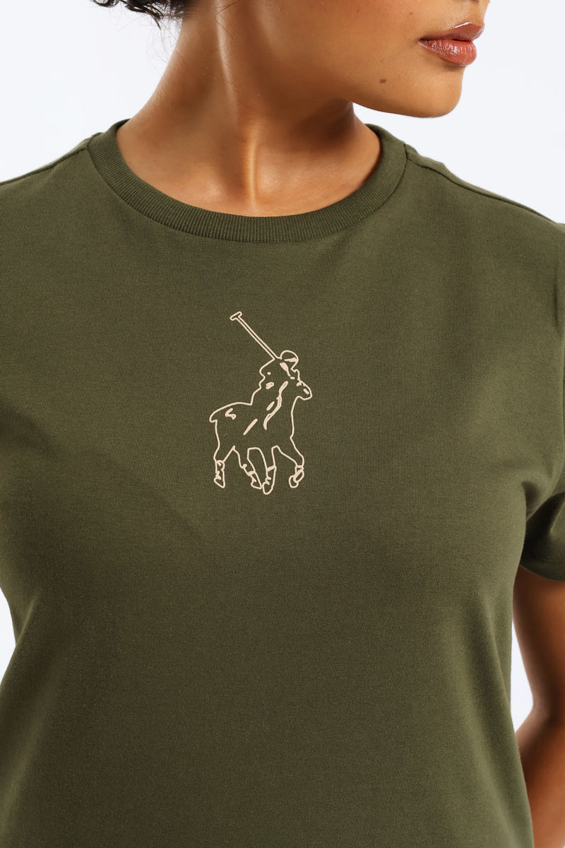 Cally Pony T-Shirt - Olive