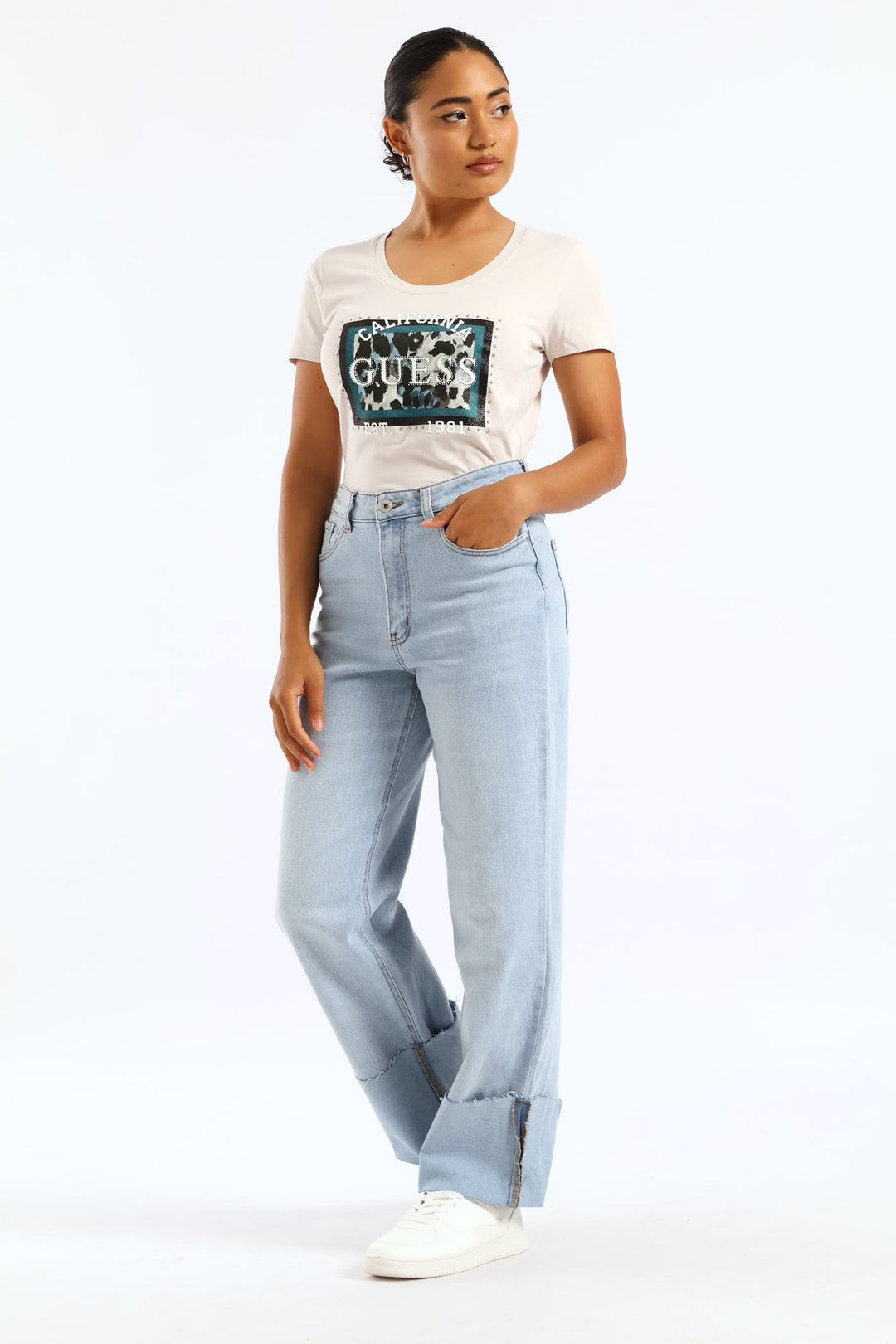 Animalier Boxy Print Tee - Stone