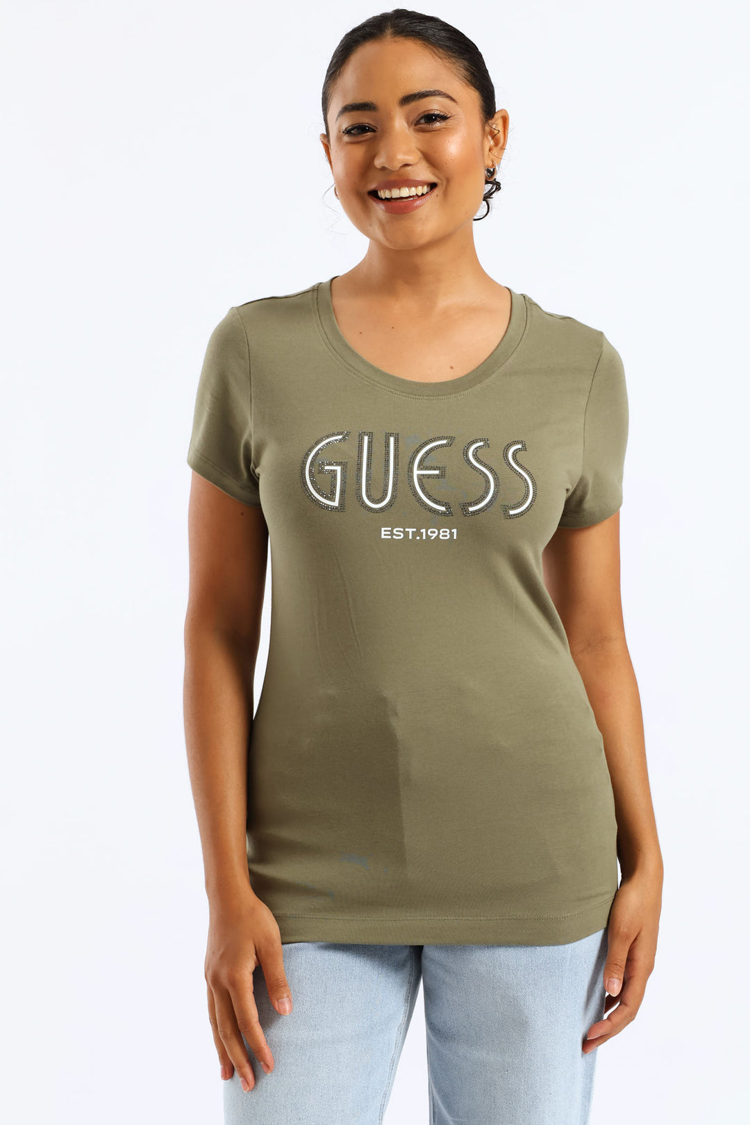 Guess Logo Tee - Green