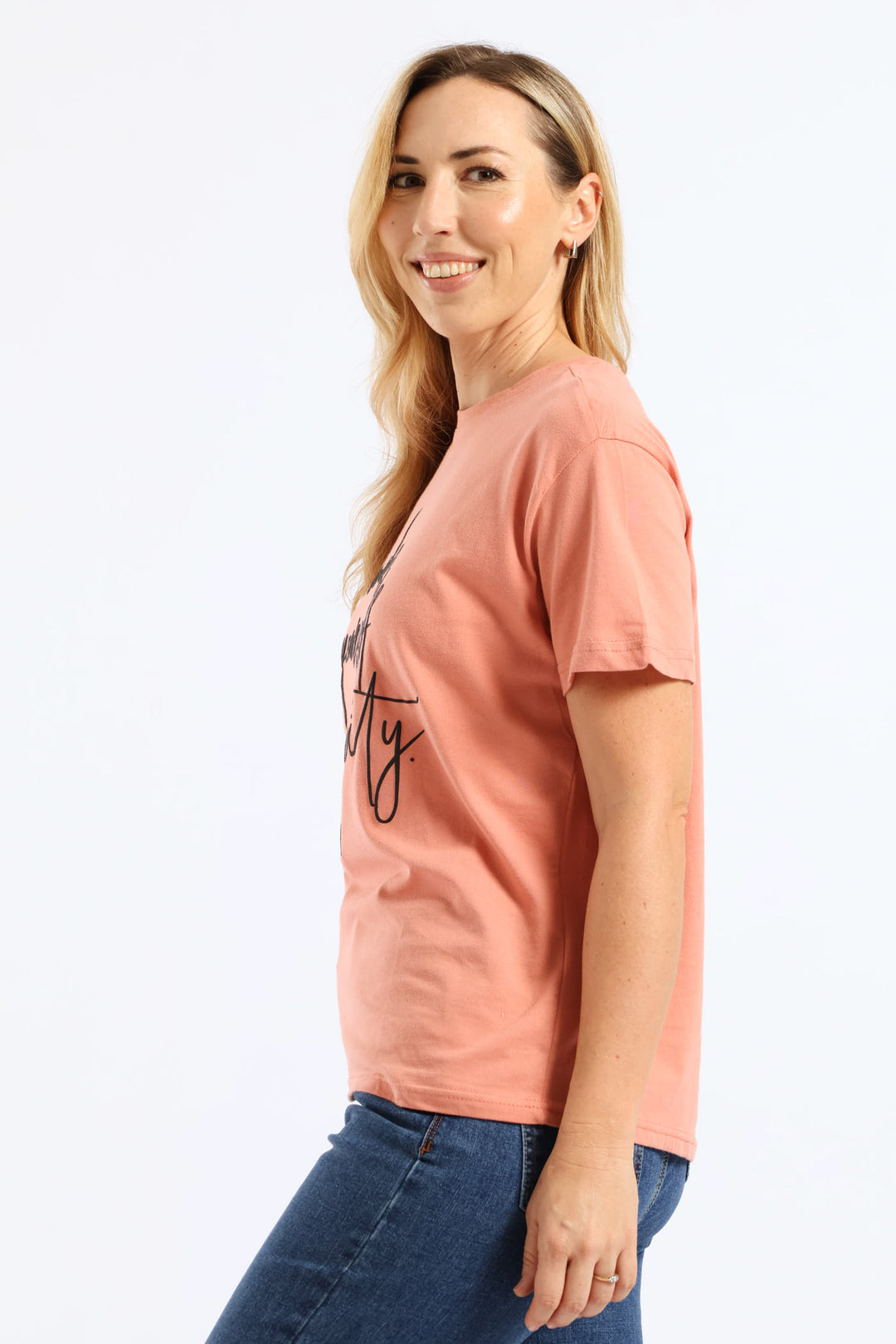 Make Yourself A Priority Tee - Rose