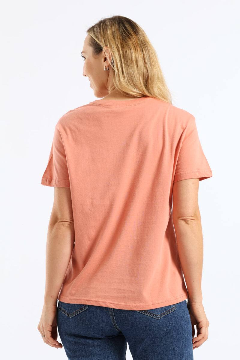 Make Yourself A Priority Tee - Rose