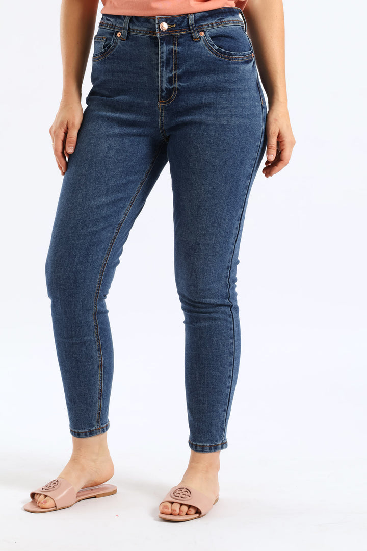 Hi-Rise Stretch Skinny Jean - Dark Wash