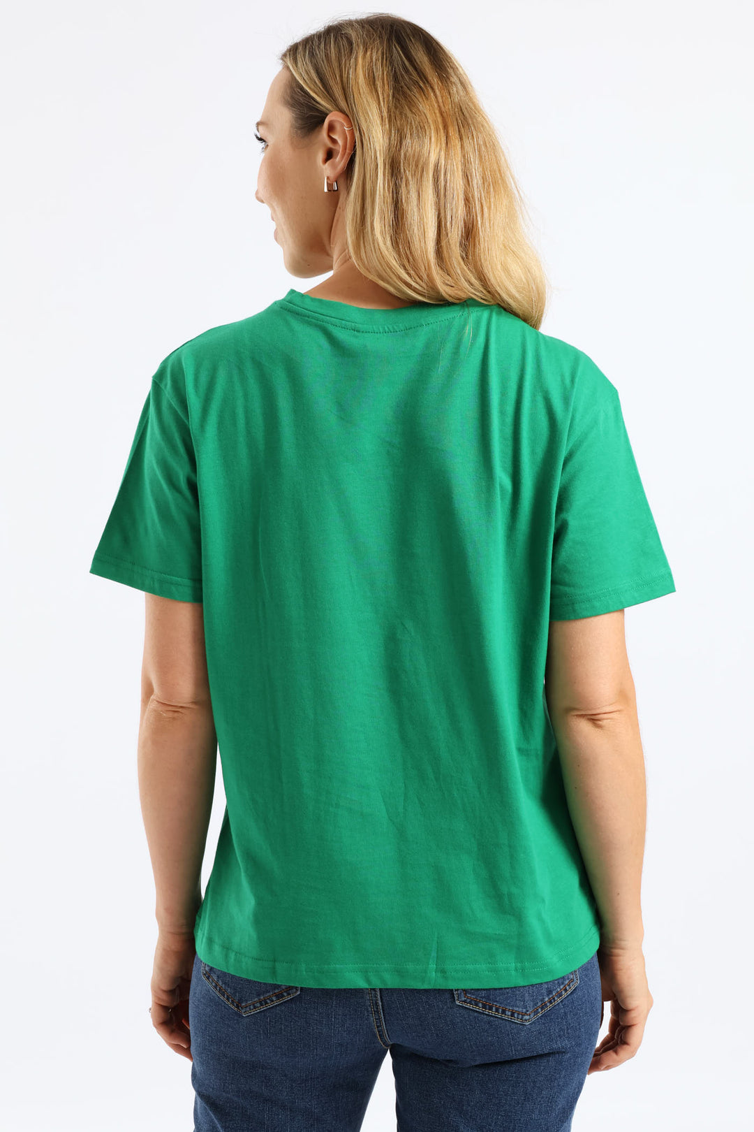 Flowers Placement Tee - Emerald