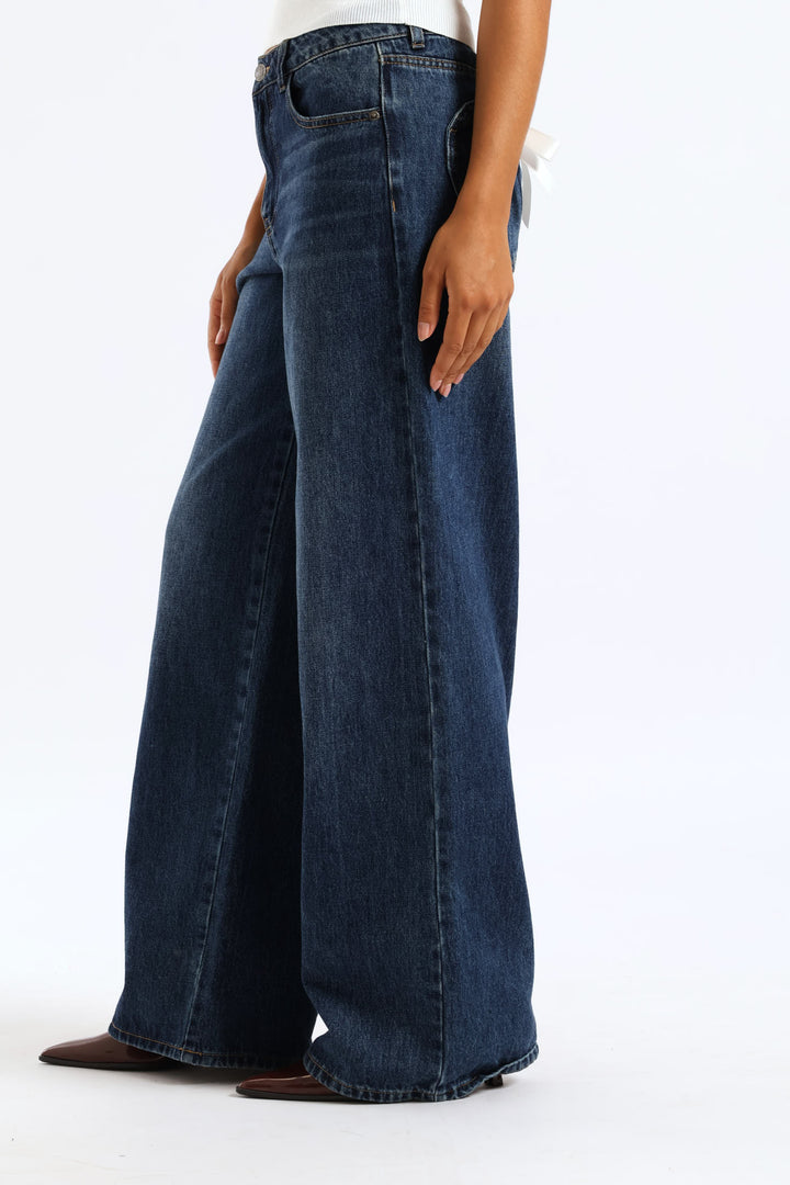 Baggy Denim Jean - Dark Blue