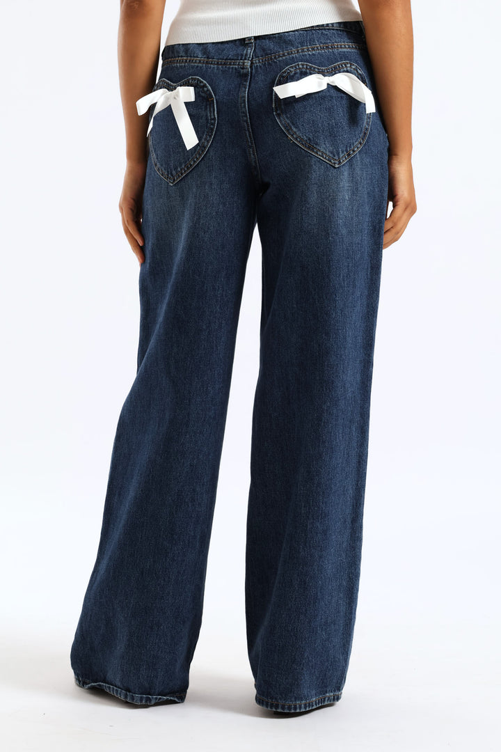 Baggy Denim Jean - Dark Blue