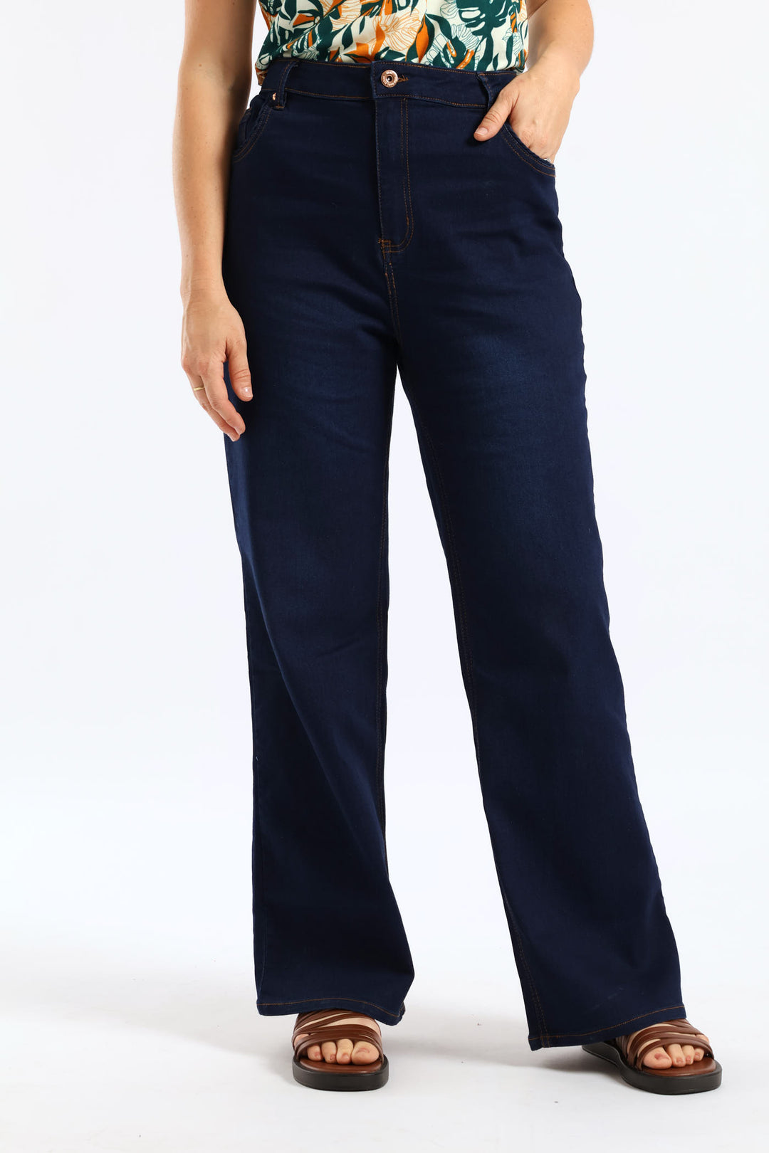 High Waist Bootleg Jean - Dark Wash