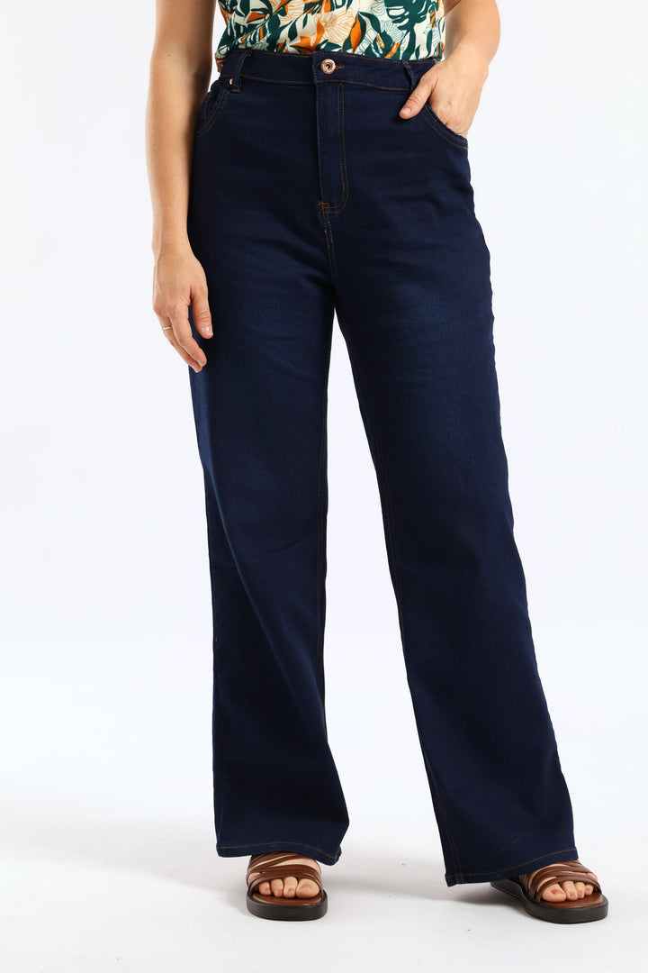 High Waist Bootleg Jean - Dark Wash