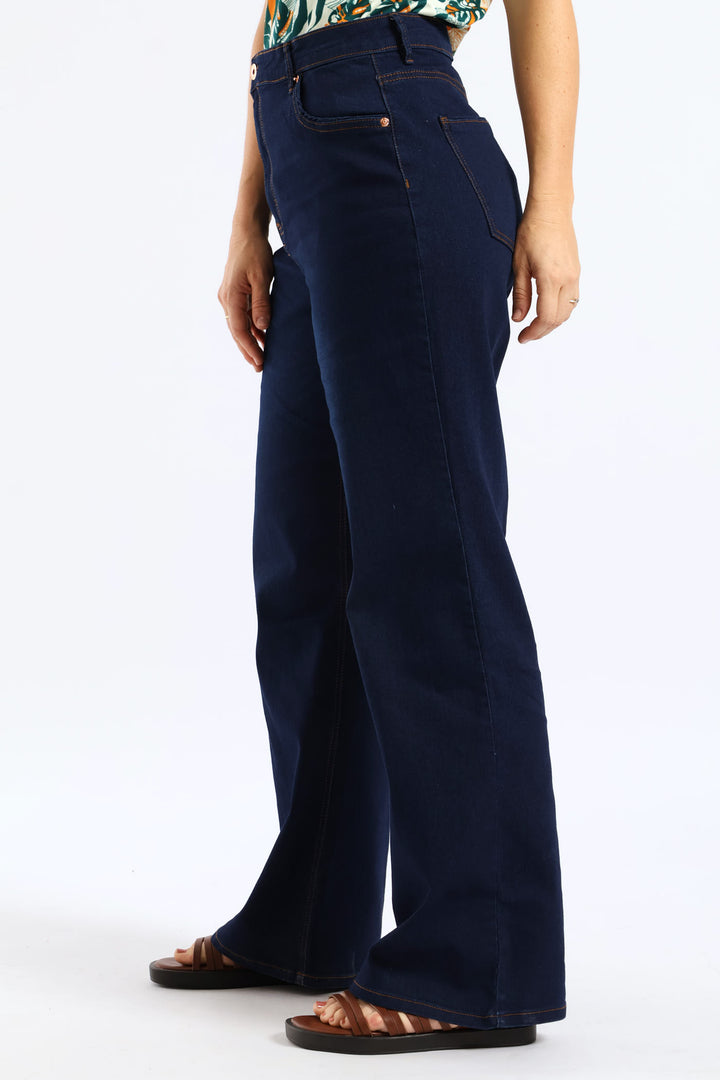 High Waist Bootleg Jean - Dark Wash