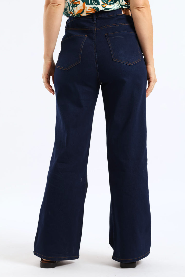 High Waist Bootleg Jean - Dark Wash