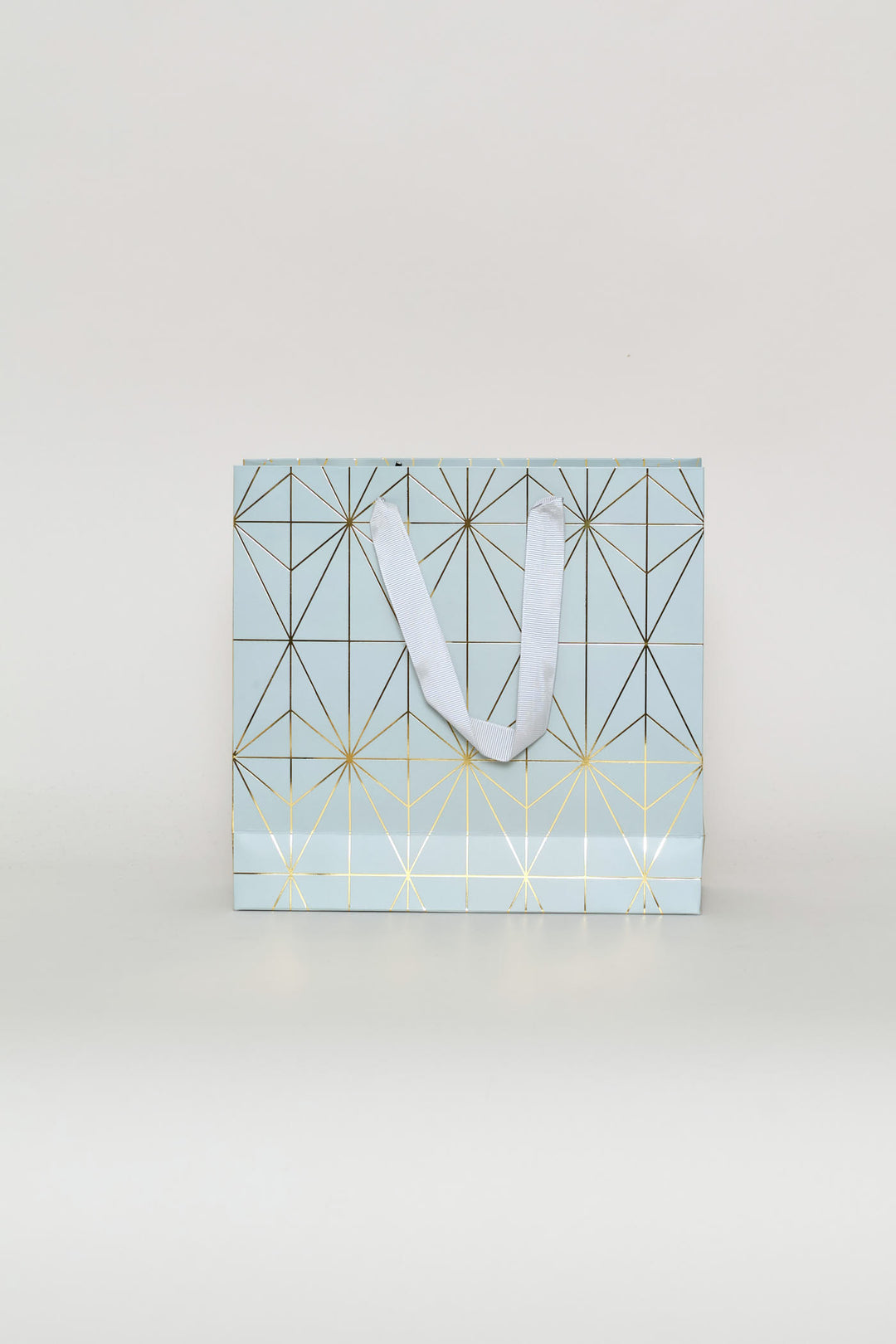 Diamond Foil Print Gift Bag - Blue