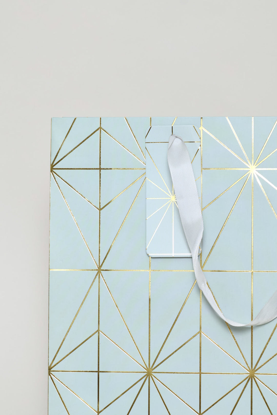 Diamond Foil Print Gift Bag - Blue