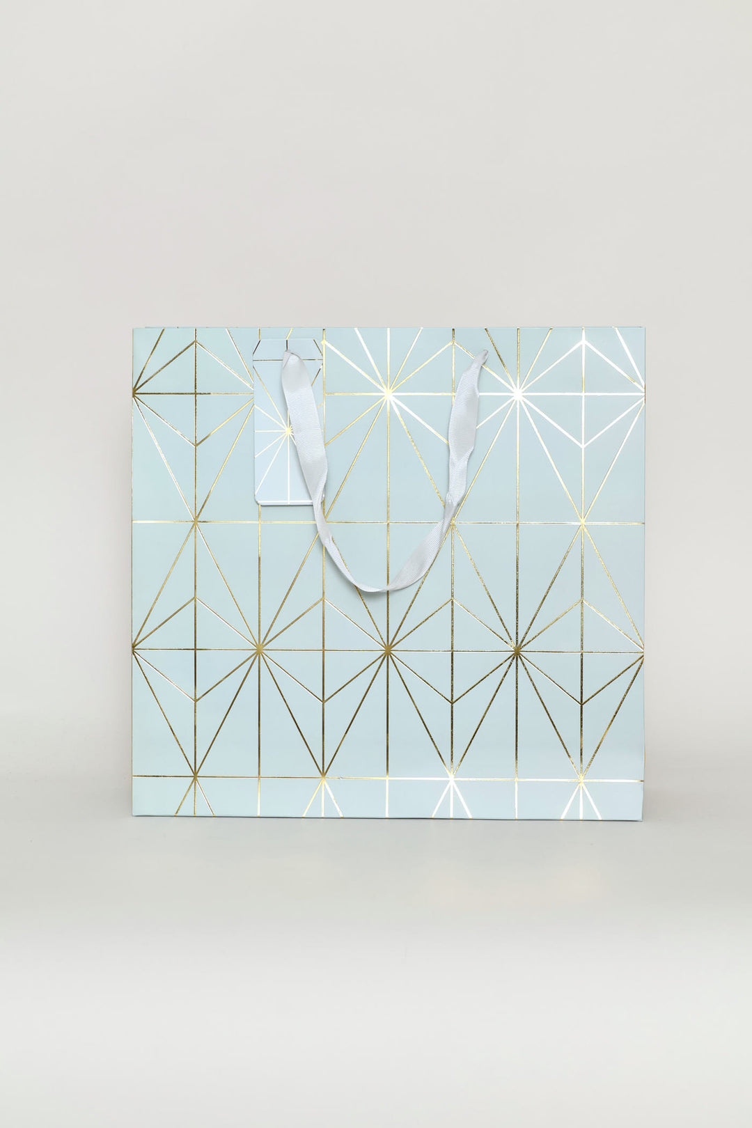 Diamond Foil Print Gift Bag - Blue