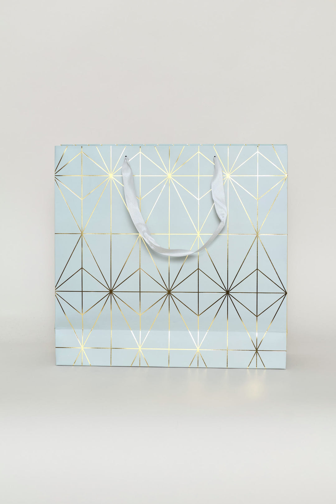 Diamond Foil Print Gift Bag - Blue