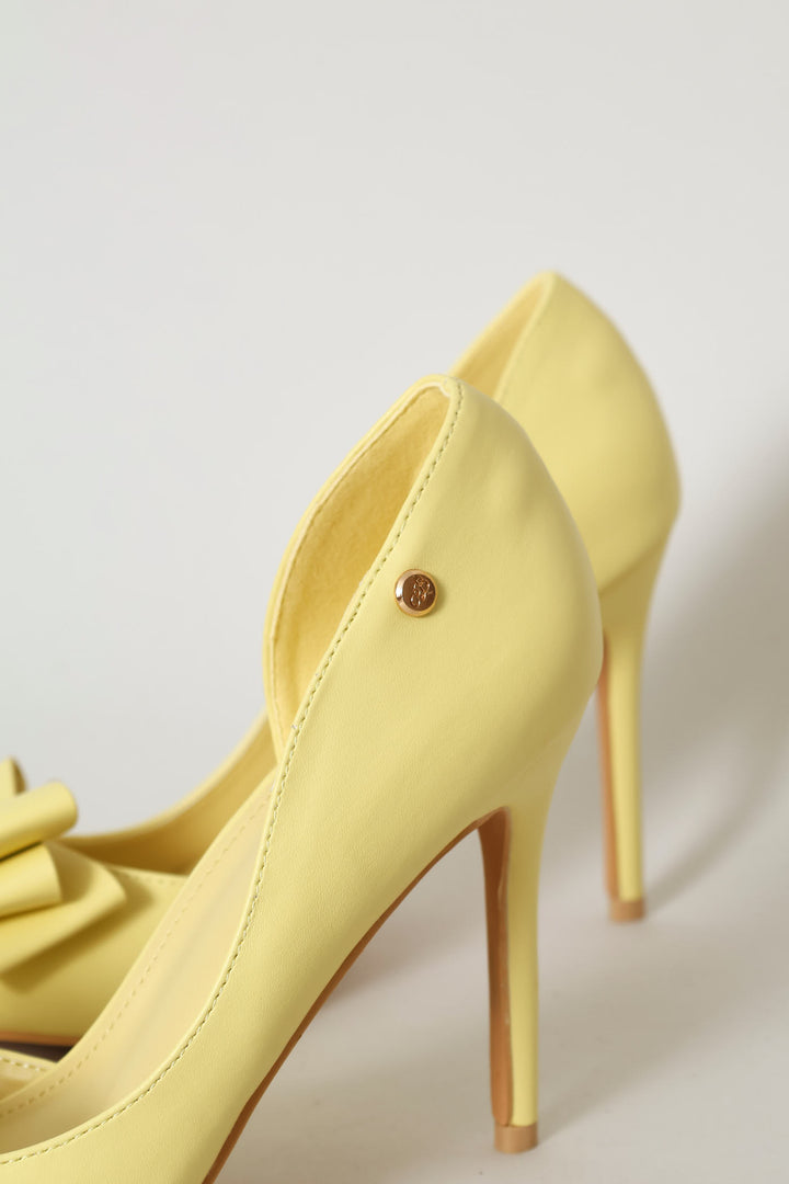 Lola 76 Bow Heel - Yellow