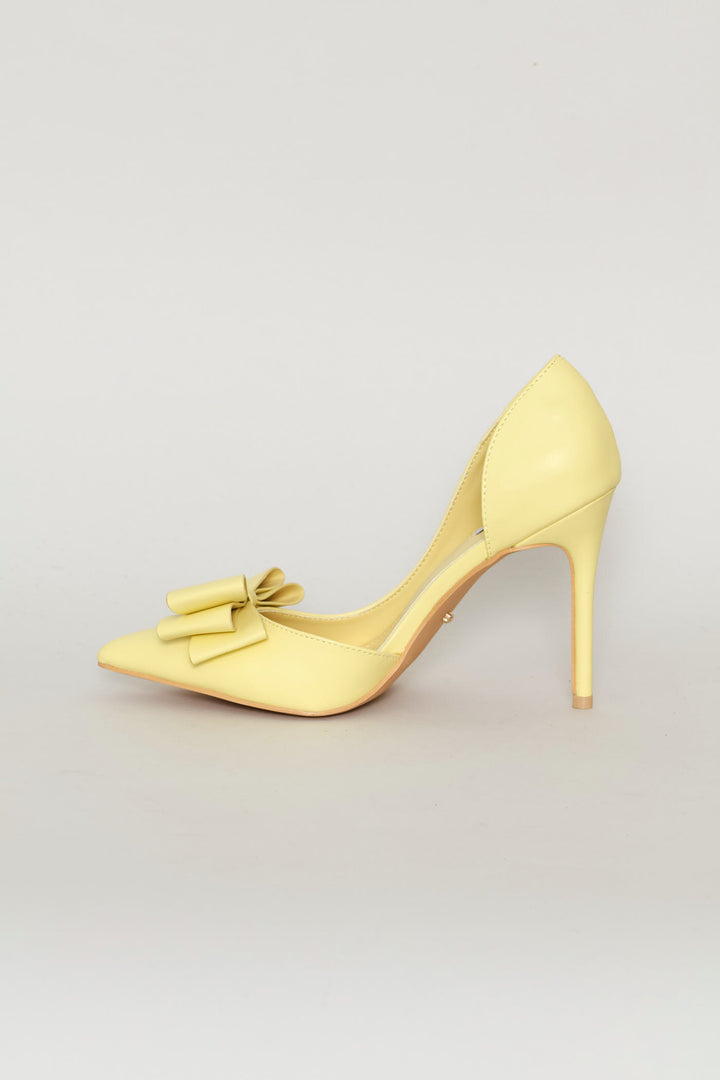 Lola 76 Bow Heel - Yellow