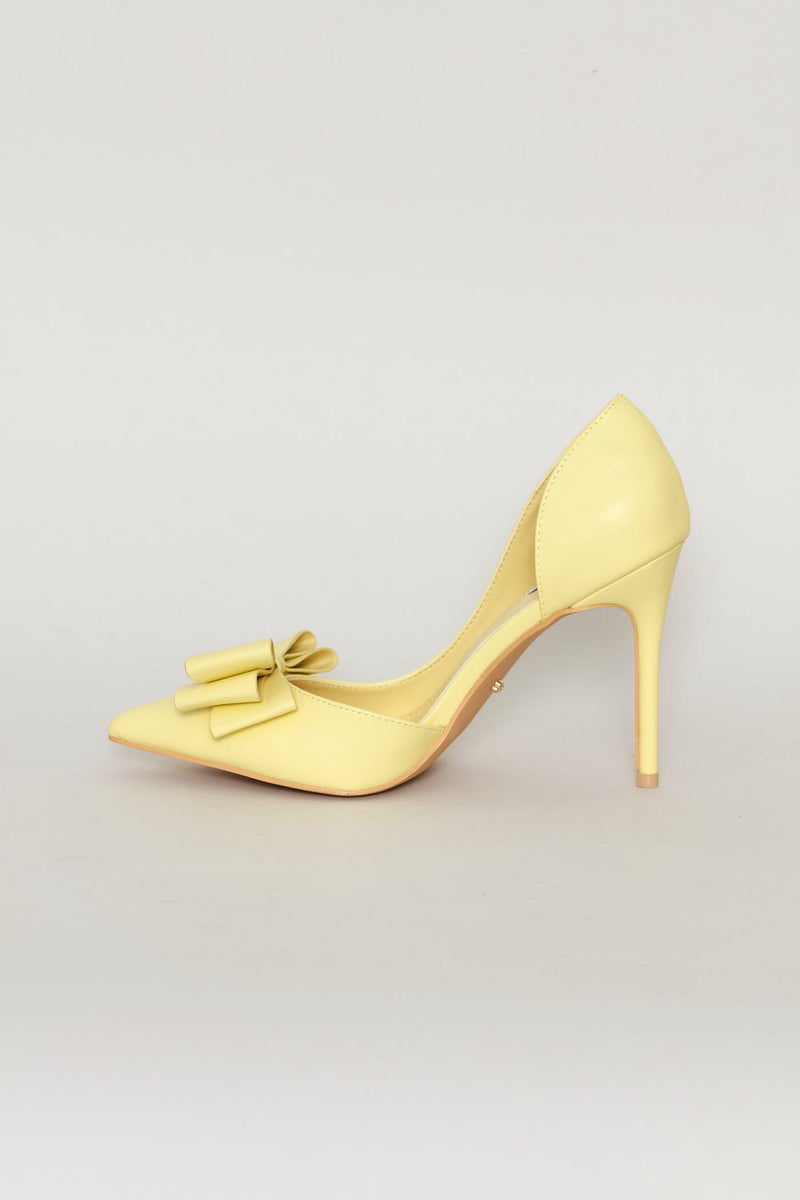 Lola 76 Bow Heel - Yellow