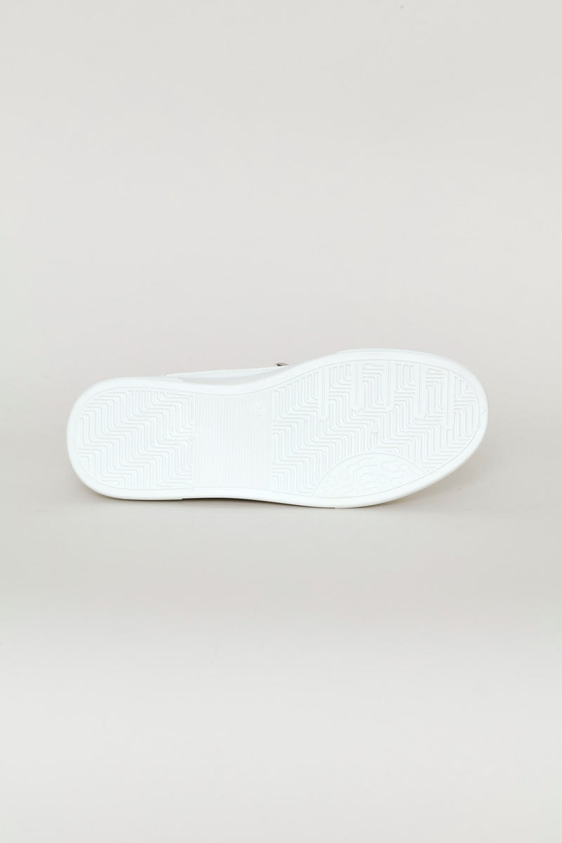 Buckle Detail Sneaker - White
