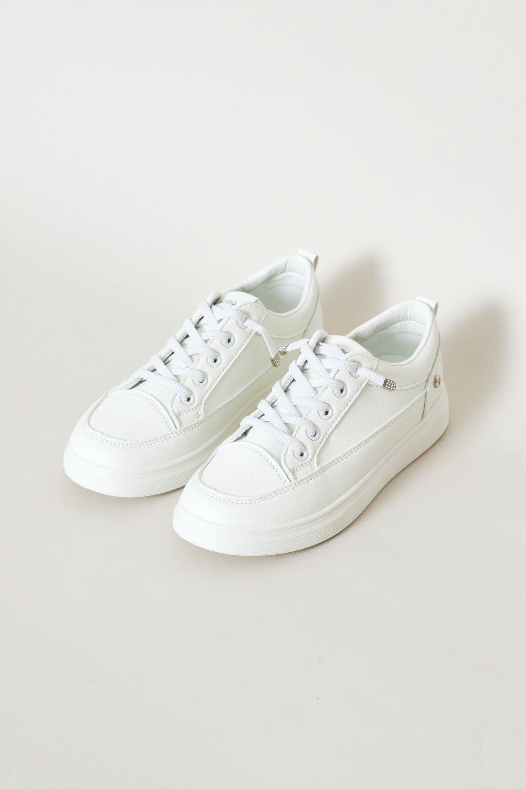 Buckle Detail Sneaker - White