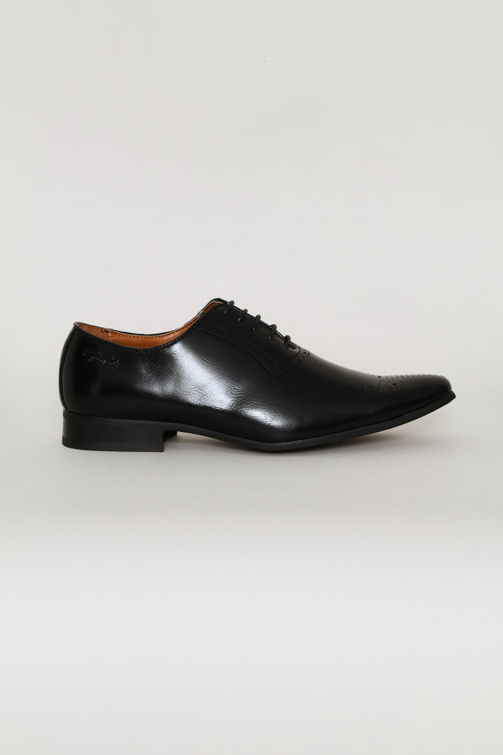 Giovanni Lace Up Oxford Shoe - Black