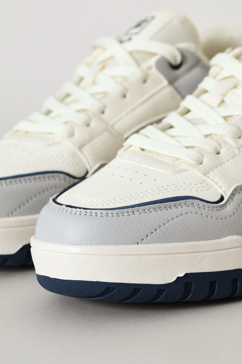 Colton Panelled Sneaker - White/Navy