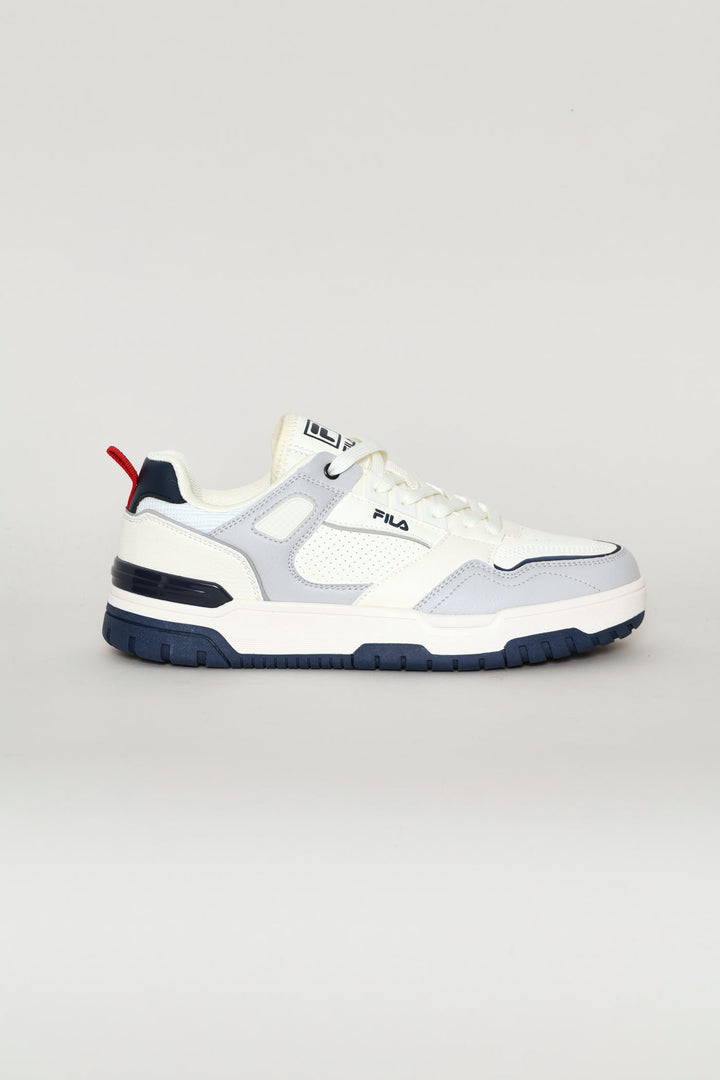 Colton Panelled Sneaker - White/Navy