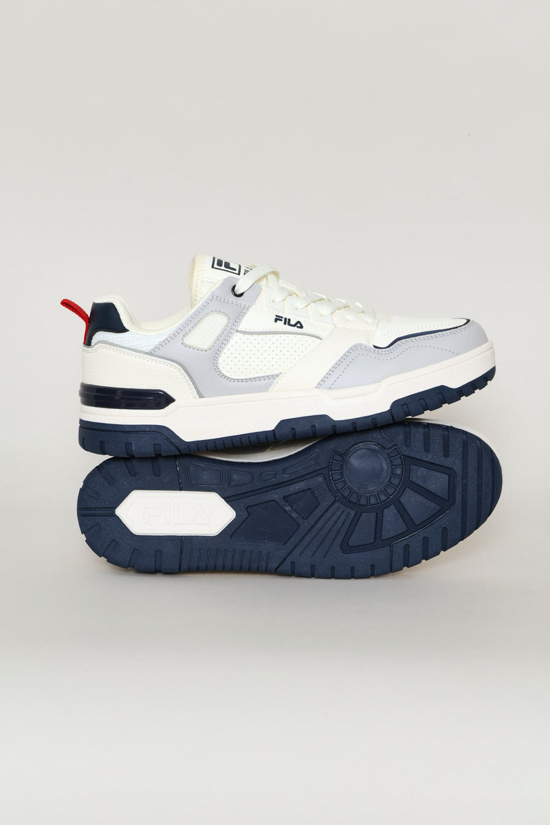 Colton Panelled Sneaker - White/Navy