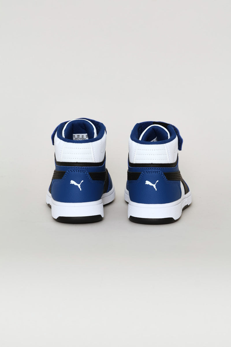 Pre-Boys Rebound Slam Mid Ac+ Sneaker - Black/Blue