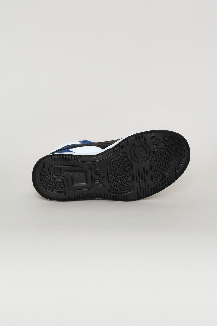 Pre-Boys Rebound Slam Mid Ac+ Sneaker - Black/Blue