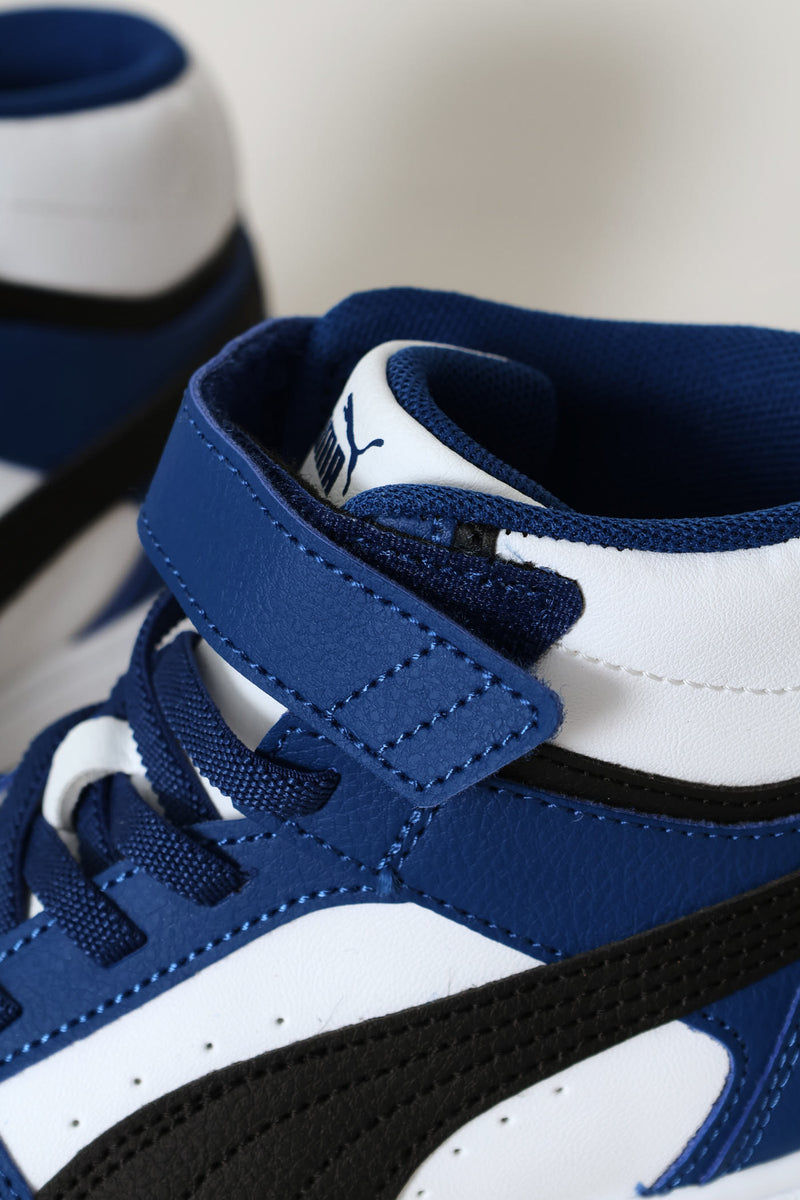 Pre-Boys Rebound Slam Mid Ac+ Sneaker - Black/Blue