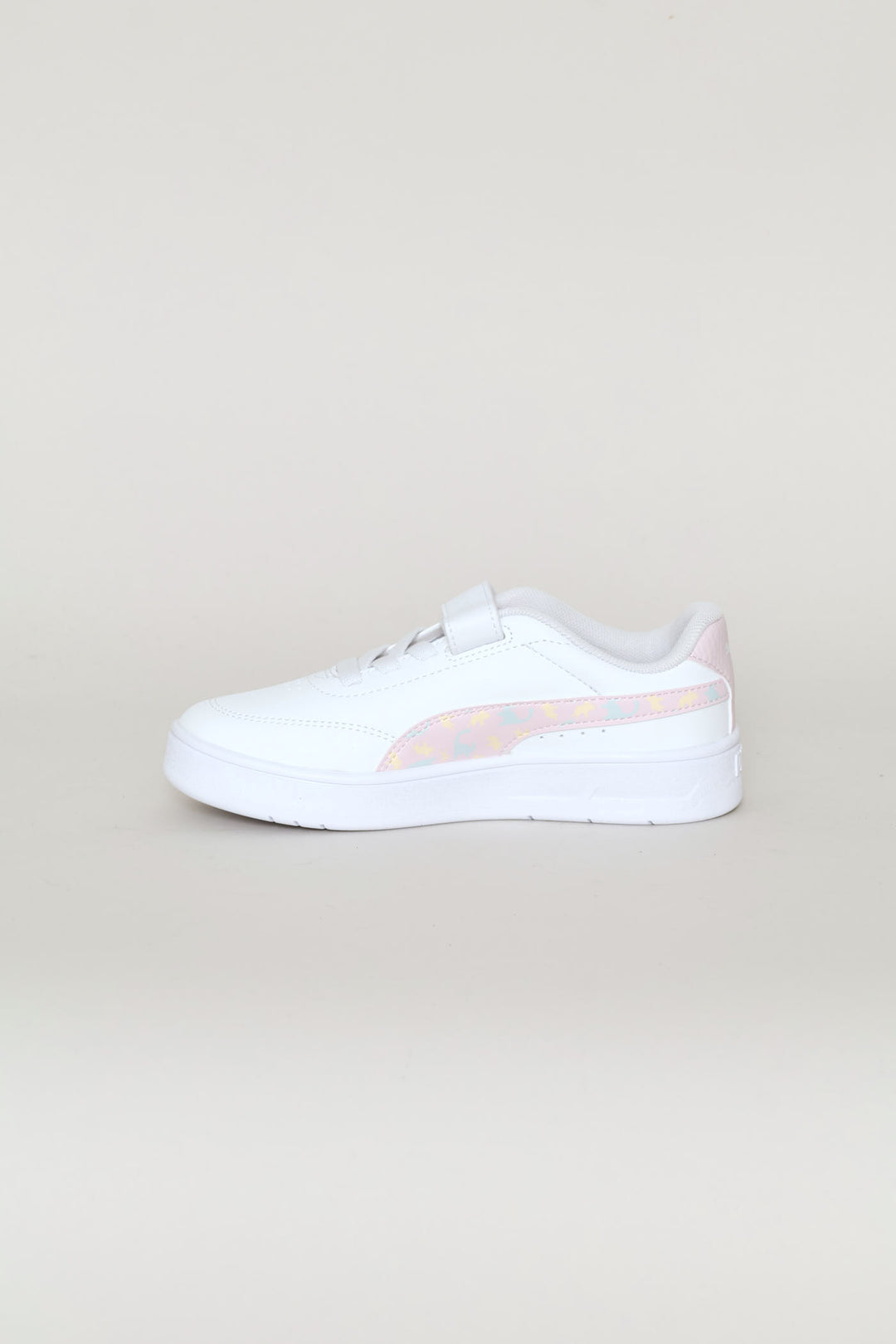 Pre-Boys Court Classic Clean Dino Sneaker - White