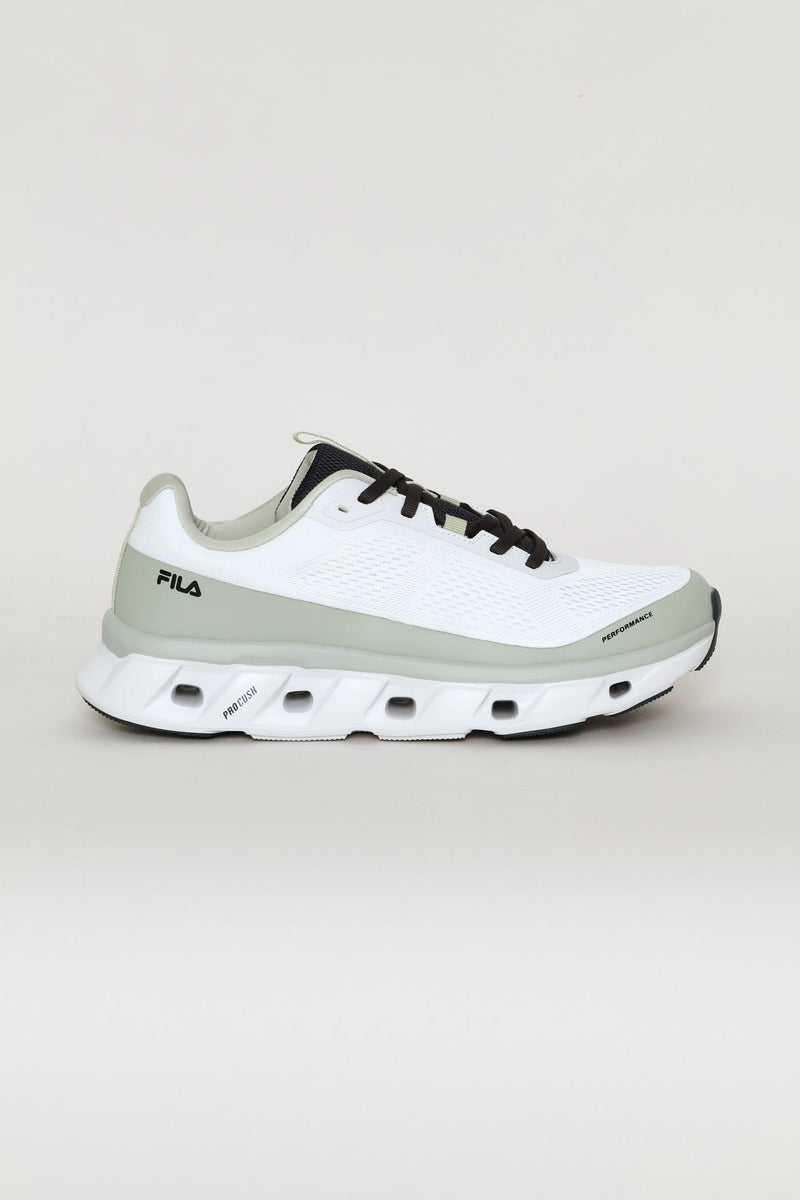 Batista Lace Up Mesh Trainer - White/Green