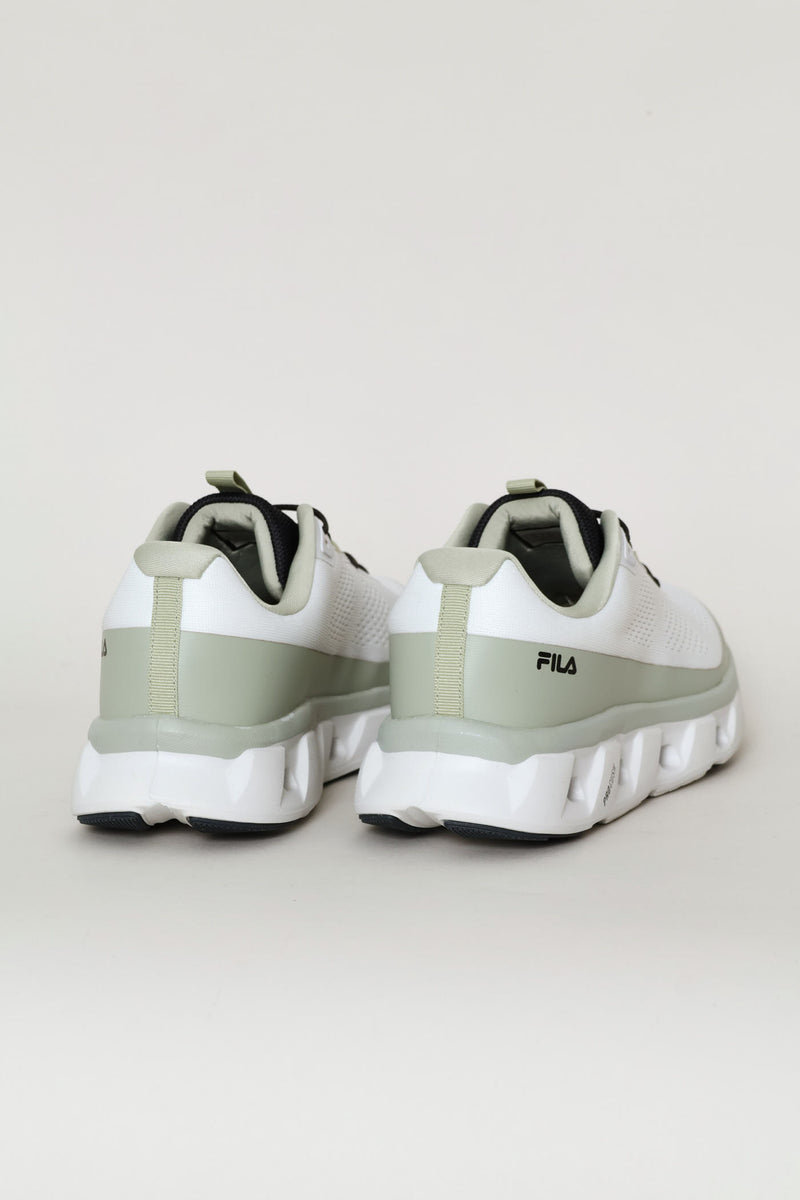 Batista Lace Up Mesh Trainer - White/Green