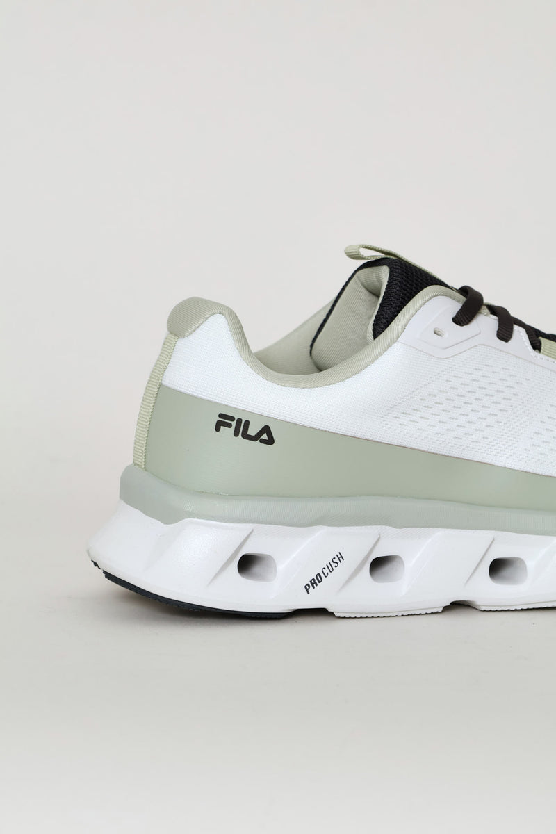 Batista Lace Up Mesh Trainer - White/Green