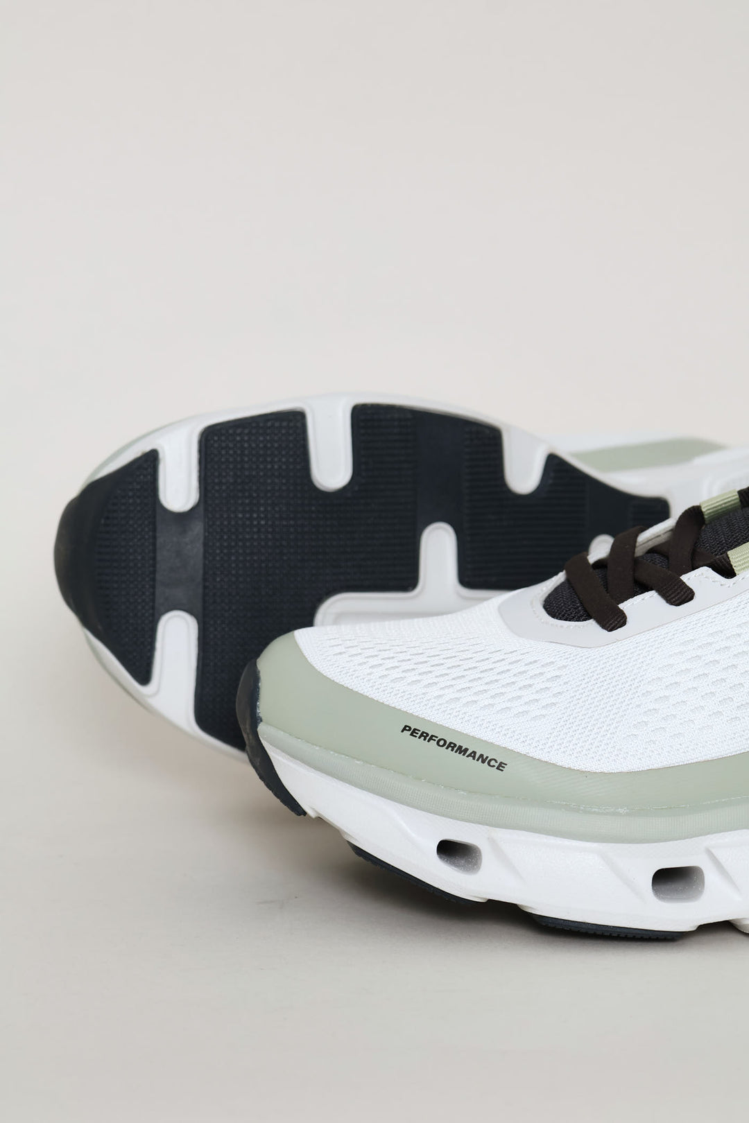 Batista Lace Up Mesh Trainer - White/Green