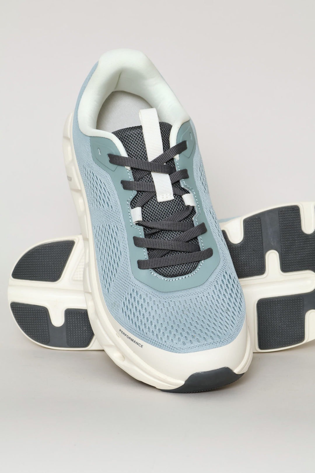 Batista Lace Up Mesh Trainer - White/Blue