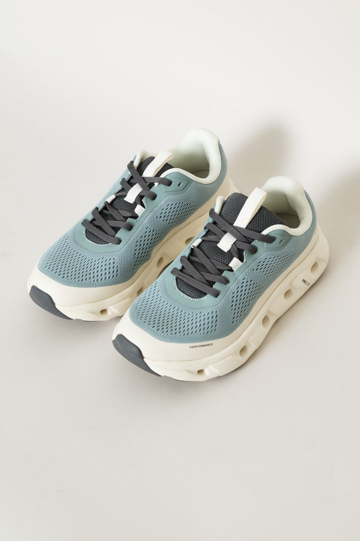 Batista Lace Up Mesh Trainer - White/Blue