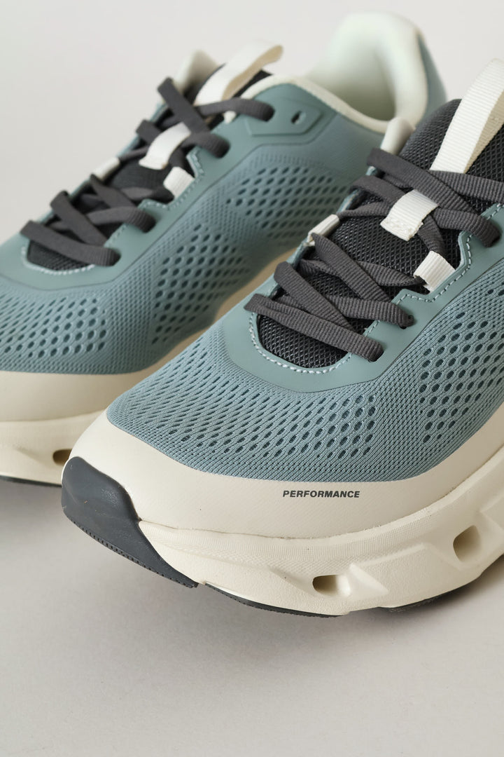 Batista Lace Up Mesh Trainer - White/Blue